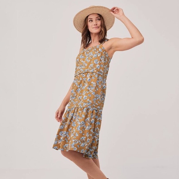 Pact Dresses & Skirts - NWT Pact The Sunset Easy Cami Dress in Shoreline Floral Size XL
